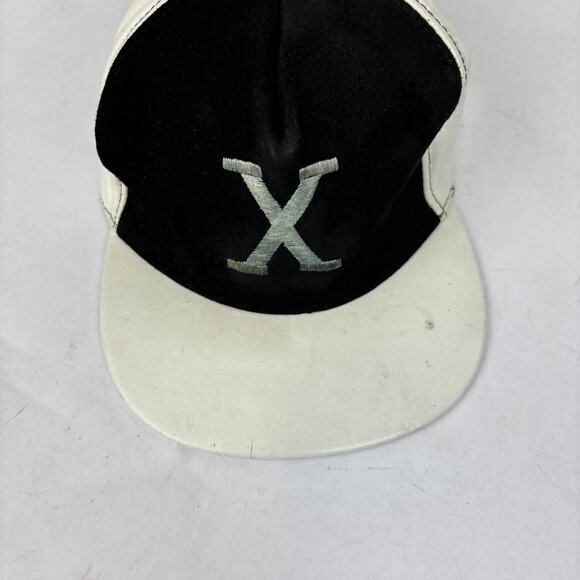 Vintage Malcolm X Suede Leather Panel Baseball Cap Adjustable Hat - Picture 11 of 13